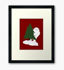 Holiday Yeti Framed Print