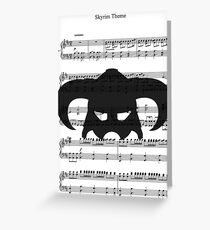 Skyrim Theme Greeting Card