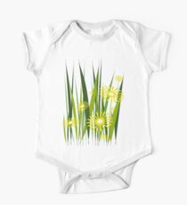Yellow flowers One Piece - Short Sleeve