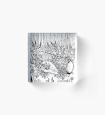 Overgrown Acrylic Block