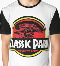 Jurassic Park Alien Parody Graphic T-Shirt