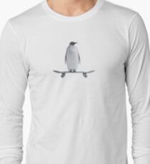 Penguin Skateboard Long Sleeve T-Shirt