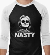 Hillary Clinton Nasty Woman Men's Baseball ¾ T-Shirt