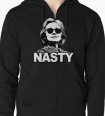 Hillary Clinton Nasty Woman Zipped Hoodie