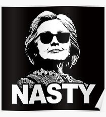 Hillary Clinton - böse Frau Poster
