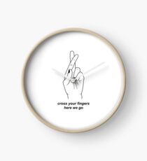 Troye Sivan Crossed Fingers (Troye's Hand) Clock