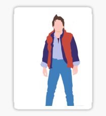 Minimalistic Marty McFly Sticker