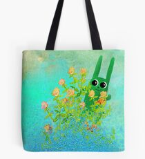 green bunny Tote Bag