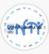 Leben und sterben NFTY Sticker