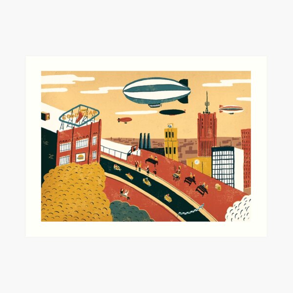 Akron, Ohio Art Print