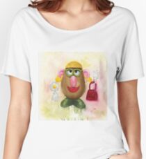 Mrs Potato Head - she's found her eyes! Women's Relaxed Fit T-Shirt
