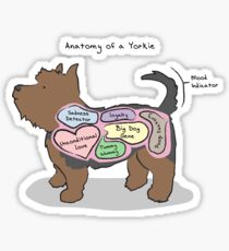 Anatomy of a Yorkie Sticker