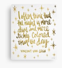Night Owl – Gold Canvas Print