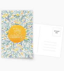 Stay Curious – Yellow & Green Postcards