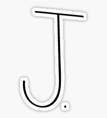 Initial J. Sticker