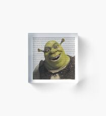 Shrek Movie Script Acrylic Block