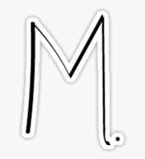 Initial M. Sticker