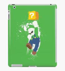 Luigi Paint Splatter Shirt iPad Case/Skin