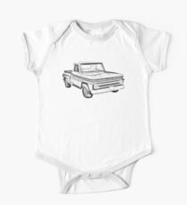1965 Chevrolet Pickup Truck Illustration One Piece - Short Sleeve