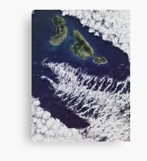 Jurassic Park Satellite Canvas Print