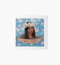 Ich hasse Leute - April Ludgate Galeriedruck
