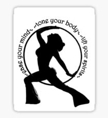 hula hooping girl Sticker