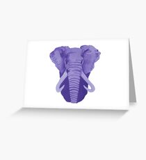 Lavender Elephant Greeting Card