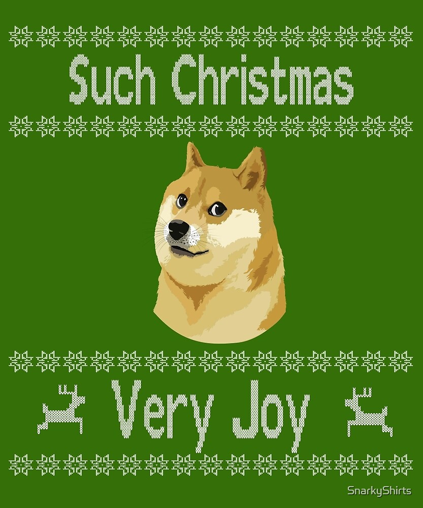 Doge Meme Such Christmas, Very Joy ugly Christmas Sweater items by SnarkyShirts