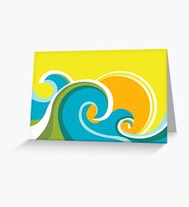 Waves Greeting Card