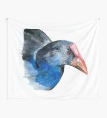 Pukeko Portrait Wall Tapestry