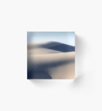 Shifting Sands ~ White Sand Hills Acrylic Block