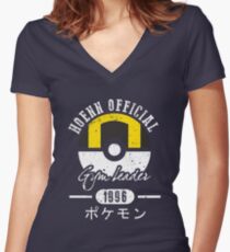 HOENN Gym Leader Women's Fitted V-Neck T-Shirt