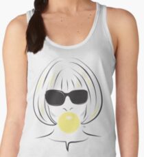 Anna Wintour Bubble Gum Portrait illustration Women's Tank Top