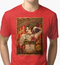 CHAPEL TATTOO; Vintage Body Advertising Art Tri-blend T-Shirt