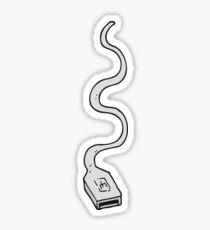 cartoon usb cable Sticker