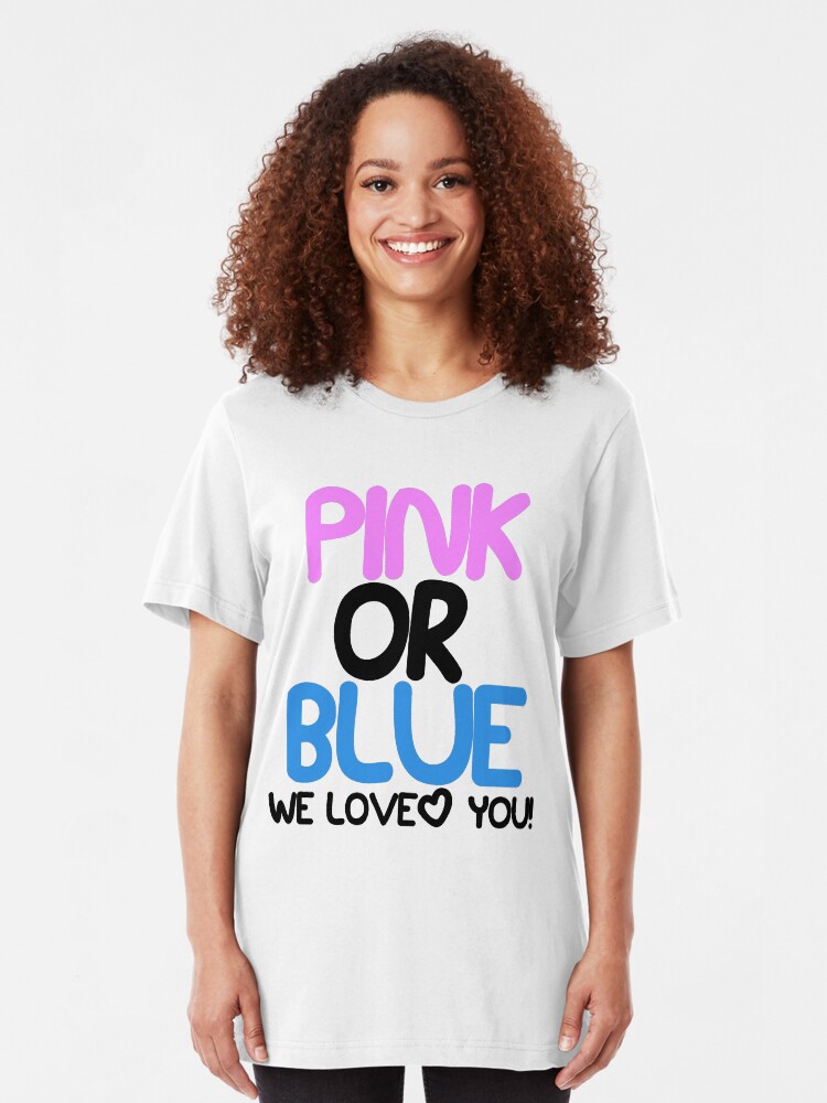 "Pink or Blue Baby Gender Reveal" Tshirt by mralan Redbubble