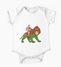 He-man and BattleCat Filmation Style One Piece - Short Sleeve