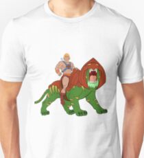 He-man and BattleCat Filmation Style Unisex T-Shirt