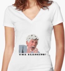 THE BLESSING! Women's Fitted V-Neck T-Shirt