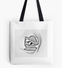 White Time Rose Tote Bag