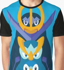Piplup, Prinplup y Empoleon "Piplup evolution" Graphic T-Shirt