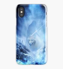 Jon Snow and Ghost - Game of thrones - Winter is here iPhone Case