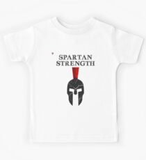 Spartan Strength Workout Training Black Gym T-Shirt by Cyrca Originals Kids Tee