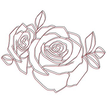singular red rose drawing - Clip Art Library