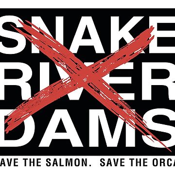 Artwork thumbnail, No Snake River Dams by BetseyT