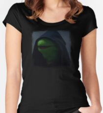 Kermit meme Women's Fitted Scoop T-Shirt