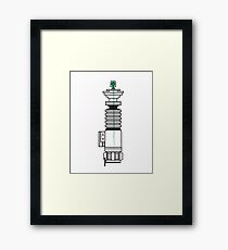 Spraysaber Green Framed Print