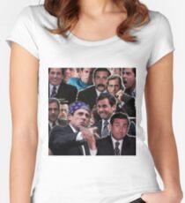 Das Büro Michael Scott - Steve Carell Tailliertes Rundhals-Shirt