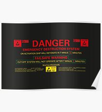 EMERGENCY DESTRUCTION SYSTEM Poster