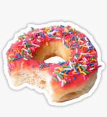 Pink Sprinkled Donut Sticker